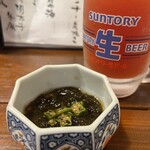 炭焼と釜飯 りょう - つきだしのもずく