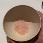 レストラン オオツ - イタドリのシャーベット 小美玉ヨーグルト