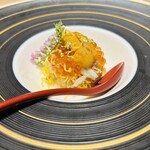 鮨 琥珀 - 海鮮ミルフィーユ小丼