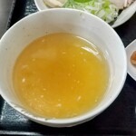 きん華飯店 - きん華梅塩つけ麺（あつ盛り）のつけ汁