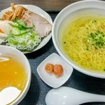 きん華飯店 - きん華梅塩つけ麺（あつ盛り）1200円
