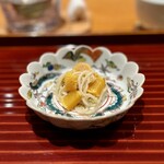 日本料理 別府 廣門 - 唐墨蕎麦　弾力のある蕎麦　程よい塩味の柔らかな唐墨