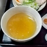 きん華飯店 - きん華梅塩つけ麺（あつ盛り）のつけ汁