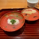 日本料理 別府 廣門 - 白甘鯛出汁　花山椒