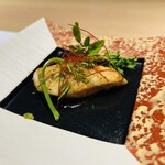 鮨 琥珀 - メカジキのバターソテー