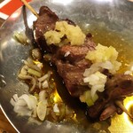 のかおい - のかおい　「レバー」おかわりしたら、ネギで味変してくれました！