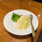 苦楽園中華 マルベリー - 淡路鳥の柔らか蒸し鶏　葱ソース