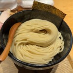 麺屋 周郷 - 「つけ麺」1300円。 麺は大・中・小は同じ料金なので麺大盛250gに さらに麺追加100ｇ100円で合計350g