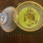 鎌倉 北じま - うすい豆のすり流し、すっぽんゼリー寄せ