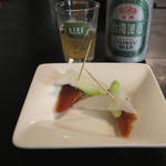 度小月擔仔麵 - 現烤台灣鳥魚子（台湾のカラスミ）二串