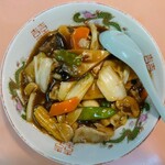 喜楽 - 令和7年6月 営業時間(17:00〜24:00)
                                中華丼 税込750円