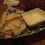 琉球しゃぶしゃぶ 豊 - エイヒレ（500円）。