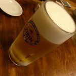 幸寿司 - 生ビール　大（￥800）　安い！