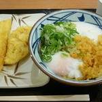 丸亀製麺 - ｲｶとﾚﾝｺﾝの天ぷら・とろたまうどん