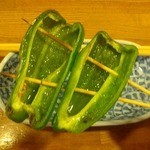 焼鳥桃源 - ピーマン