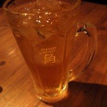 琉球しゃぶしゃぶ 豊 - さんぴん茶（250円）。