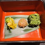 蓬左茶寮 - 漬物、梅、海苔