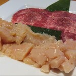 焼肉なべしま - 上ミノとタン塩