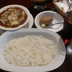 ラ・ファミーユ - ・「ビーフカレー 中辛＋ビーフ＋チーズ(¥1000＋¥200＋¥200)」