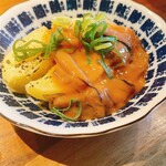 第一魚炉魚炉酒蔵 - じゃがバター炙りイカの塩辛のせ