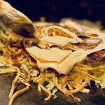 大正お好み屋 ままま - ( ☉д⊙) すげぇ！マヨネーズのグラデーション！！！