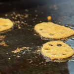 大正お好み屋 ままま - チーズレンコン  パリパリ