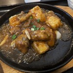 元記 - 牡蠣のオイスターソース鉄板焼き