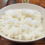 山水 - とんかつ定食(レギュラー)のご飯