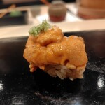 札幌 鮨 よこ田 - 雲丹握り(追加)