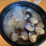 SUSHI TOKYO TEN、 - しじみの味噌汁