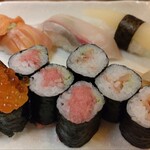 鮨処 銀座 福助 - 店長特選にぎり（右側）アップ！