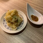 料理家 いとはん - ポテトサラダ自家製タバスコと共に