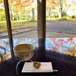 茶室 真和亭 - ・抹茶和菓子セット
      （季節の和菓子 栗きんとん）