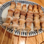 焼き鳥 魁 - 肉厚の豚バラ（無菌豚）