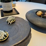 Restaurant Bellustar - 3種のアペリティフ（スープ飲んだあと）