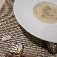 KOBE STEAK Tsubasa 本店 - Asparagus and white cabbage soup