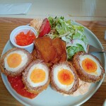 そのさき食堂 - スコッチエッグ定食