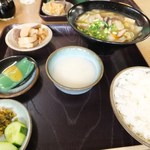 つづみの里 きしろ食堂 - だご汁定食　950円