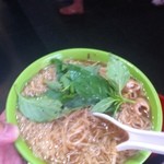 阿宗麺線 - 小椀、台湾ミント乗せ