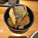 麺家 たけ田 - 山椒香る炊き込みご飯真鯛のせ