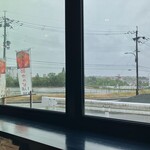 肉の青木商店 - 外は大雨、、、