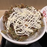 いろり庵きらく - 料理写真:お好み焼き風！ミニかき揚げ丼