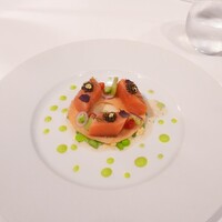 ドミニク・ブシェ トーキョー - サクラマスノタルトレット、ヴェルモットソース