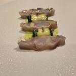 ポンテ デル ピアット - イサキ　ズッキーニ　バターミルク