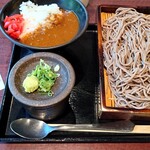 牧茶庵 - 料理写真:ざる蕎麦ミニカレーセット 980円