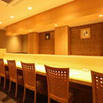 銀座 穂の河 - カウンター席