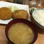 早川亭 - 2014.09　メンコロ定食