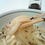 凡蔵 - 釜玉うどんアップ