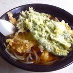 ドライブイン雪国 - 天婦羅（でんぷん）うどん　850円