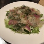 Ciao centro - 鮮魚のカルパッチョ：１１８０円